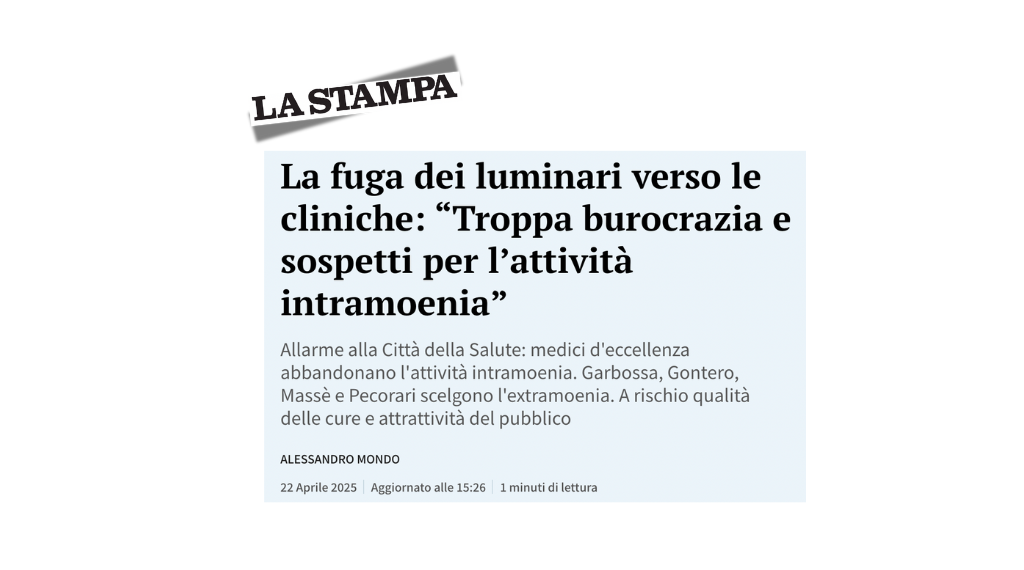 A furia di tirare la corda, si strappa. Pietro Pellegrino, Segreteria Aziendale AOU Città della Salute e della Scienza di Torino