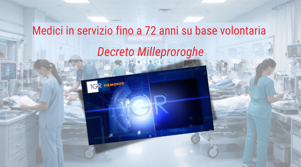 Medici in corsia fino a 72 anni. Le dichiarazioni di Chiara Rivetti, TG3 Regionale